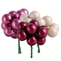 Artikel Spegelbär av glas Bär Rosa Beige Ø25mm 140 st