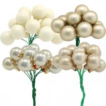 Artikel Mini julkulkräm, beige spegelbär Ø20mm 140 st