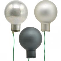 Artikel Mini julkulor antracit, silver spegelbär Ø20mm 140 st