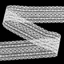 Spetsband vit 50mm 15m
