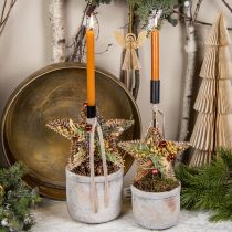 Artikel Avsmalnande ljus, stickljus, Wenzelljus, orange, 250/23 mm, 12 stycken