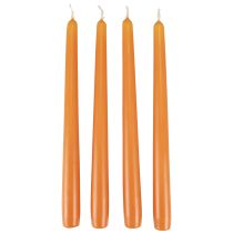 Artikel Avsmalnande ljus, stickljus, Wenzelljus, orange, 250/23 mm, 12 stycken