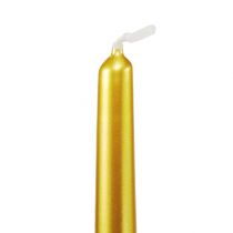 Artikel Avsmalnande ljus 300/23 guld bordsljus 12 st