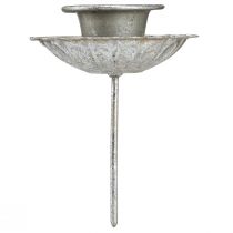 Artikel Avsmalnande ljusstake silver antik ljusstake med dorn Ø8,5cm 4st
