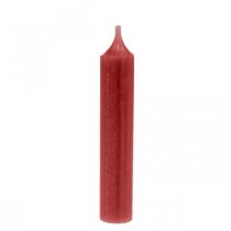 Artikel Avsmalnande ljus röda enfärgade ljus rubinröda 120mm/Ø21mm 6 st