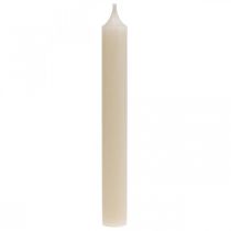 Taper candle vit krämvaxljus 180mm/Ø21mm 6st