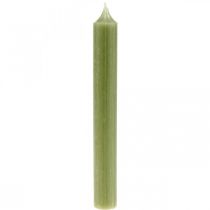 Stavljus gröna färgade vaxljus 180mm/Ø21mm 6st