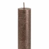 Artikel Koniska ljus enfärgade koppar metallic 34mm×240mm 4 st