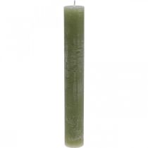 Artikel Enfärgade ljus olivgröna pinnljus 34×240mm 4 st