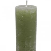 Artikel Enfärgade ljus olivgröna pinnljus 34×240mm 4 st