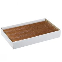 Artikel Stickljus, enfärgade ljus, kola, 34x240mm, 4 st.