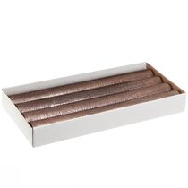 Artikel Koniska ljus enfärgade kopparlackerade 34x300mm 4 st