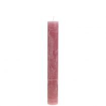 Artikel Taper ljus enfärgade gammalrosa 34mm x 240mm 4 st