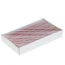 Artikel Koniska ljus enfärgade gammalrosa 34mm x 300mm 4 st