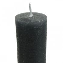 Artikel Koniska ljus enfärgade antracitljus 34×240mm 4 st
