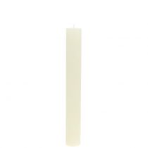 Artikel Taper ljus enfärgad kräm 34mm x 240mm 4 st