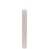 Artikel Koniska ljus enfärgade grå 34mm x 240mm 4 st