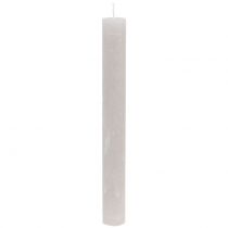 Artikel Koniska ljus enfärgade grå 34mm x 300mm 4 st