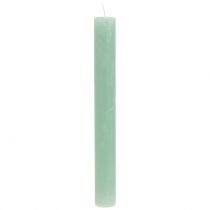 Artikel Koniska ljus enfärgade ljusgröna 34mm x 300mm 4st