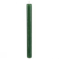 Artikel Taper ljus, enfärgade ljus, mörkgröna, 21×240mm, 12 st