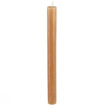 Artikel Stickljus, enfärgade ljus, kola, 21×240mm, 12 st.