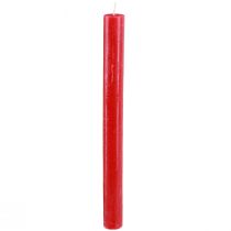 Artikel Koniska ljus färgade ljus röda 21×240mm 12st