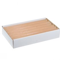 Artikel Enfärgade koniska ljus, orange persika, 22×240 mm, 12 stycken