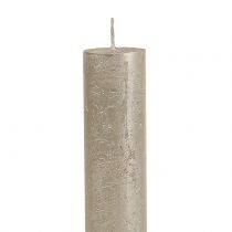 Artikel Taper ljus enfärgad champagne 34mm x 240mm 4 st