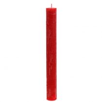 Ljus färgade genom Rött 34mm x 300mm 4st