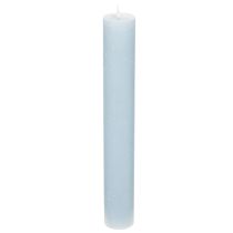 Artikel Blått koniskt ljus för ljusstakar och bordsdekoration, 34x240mm, 4 st