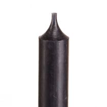 Artikel Koniska ljus korta små ljus svarta 110mm Ø21mm 6 st gäng