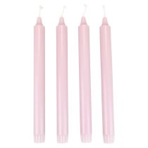 PURE Taper Candles Antik Rosa Wenzel Candles Rosa 250/23mm 4st