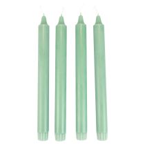 Artikel PURE Taper Candles Green Emerald Wenzel Candles 250/23mm 4st