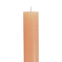 Artikel Koniska ljus enfärgade persikoljus orange 34×300mm 4 st
