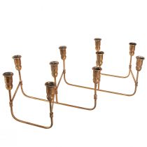 Artikel Antik pinnljushållare för 10 ljus guld 46×46cm H16,5cm