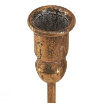 Artikel Antik pinnljushållare för 10 ljus guld 46×46cm H16,5cm