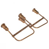 Artikel Antik pinnljushållare för 4 ljus guld 18×18cm H16,5cm