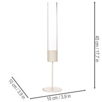Artikel Modern 45 cm cylinderformad ljusstake i glas