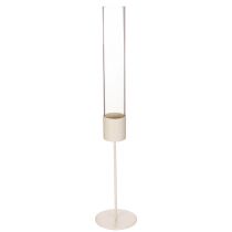 Artikel Ljusstake med glascylinder på metallbas 50 cm