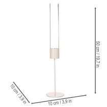 Artikel Ljusstake med glascylinder på metallbas 50 cm