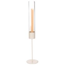 Artikel Ljusstake med glascylinder på metallbas 50 cm