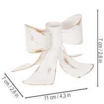 Artikel Vintage rosettljushållare, 12 cm