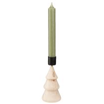 Artikel Ljusstake julgransdekoration trä naturfärgad H13cm 4 st