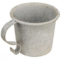 Artikel Avsmalnande ljusstake vintage kopp metallgrå Ø7cm H6cm 2st