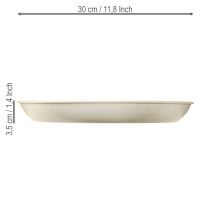 Artikel Konisk ljushållare för 4 ljus, ljusskål, grå metall, Ø30cm