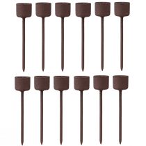 Artikel Stickljushållare för pluggning rostbrun Ø22mm H10,5cm 12 st