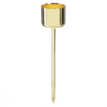 Artikel Stickljushållare för pluggning guld Ø22mm H10,5cm 12 st