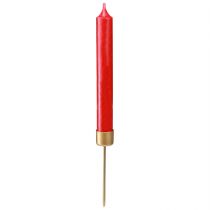 Artikel Stickljushållare för pluggning matt guld Ø22mm H10,5cm 12 st