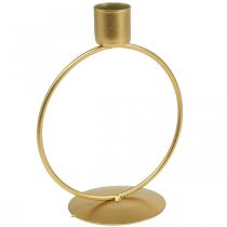 Ljusstake guld ljusstake metallring Ø10,5cm