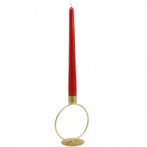 Ljusstake guld ljusstake metallring Ø10,5cm